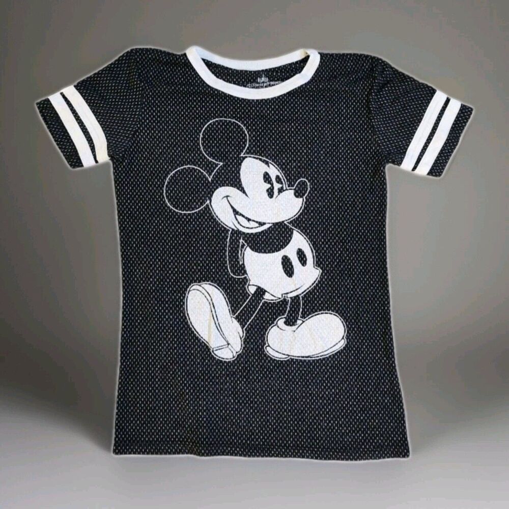 Walt Disney Mickey Mouse Jersey Style T-Shirt Size Womens Small 28 Established